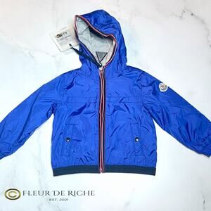 Moncler Toddler Boy's Anton Giubbotto Lightweight Jacket in Blue 12/18